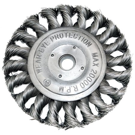 SHARK INDUSTRIES Knotted Wire Wheel- 4" x 1-/2"- 3 8" 14060